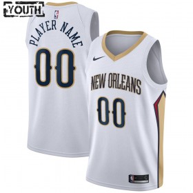 New Orleans Pelicans Custom Nike 2020-2021 Association Edition Lasten Pelipaidat Swingman